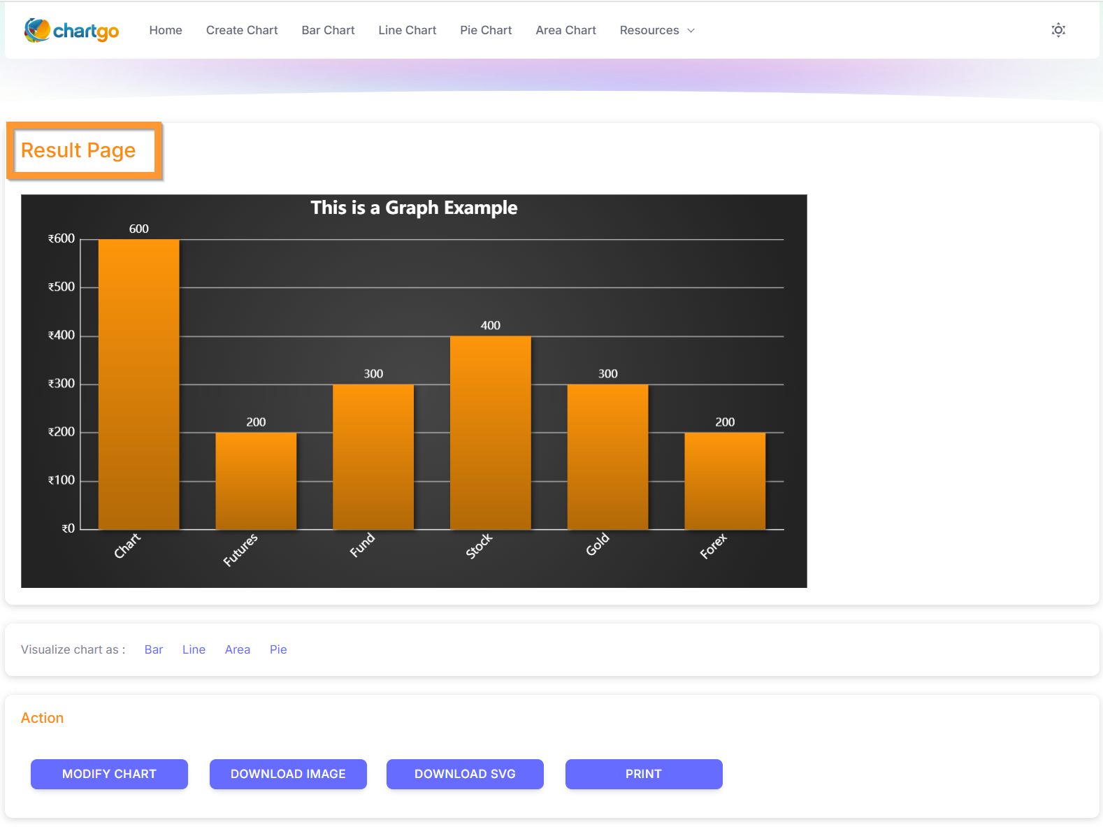 How to use ChartGo. Guide step 3 Image